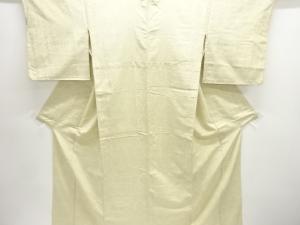 アンティーク　亀甲模様織り出し十日町紬単衣着物